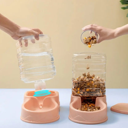 Alimentador automático para mascotas de 3,8 l, de material PP, para gatos y perros, dispensador de comida grande.