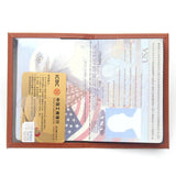 Global Flight Printed Passport Holder Leather Passport Covers Lightweight Airplane Passport Case Id Holder Plane Ticket Holder
