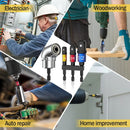 Impact Grade 105 Degree Angle Screw Driver Socket Holder Adapter for Screwdriver Bit Power Hand Tool Part Nut Attachment