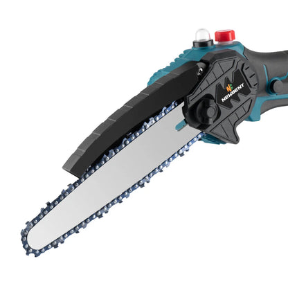 8 Inch Brushless Electric Saw Cordless Oiler Handheld Garden Wood Cutting Logging Chainsaw Power Tool for Makita 18V Battery