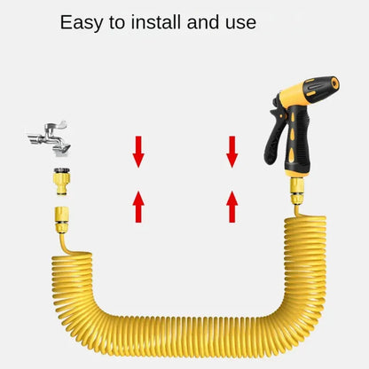 Car Wash water gun high-pressure household sprinkler washing garden balcony expansion and pressurization hose brush car wash