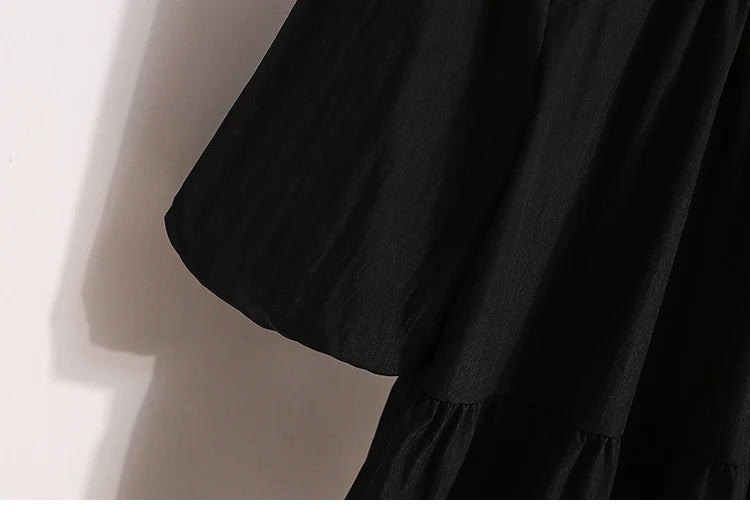 Plus Size Shirts & Blouses Women Summer 2025 New Arrival Korean Fashion Tops Short Puff Sleeve Loose Sweet Blouse Woman L-4XL