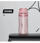 1.5L-2L Summer Large Capacity Kettle, Double Drinking Cup, Outdoor Sports Fitness Water Bottle, Straw Cup Drinking Utensils
