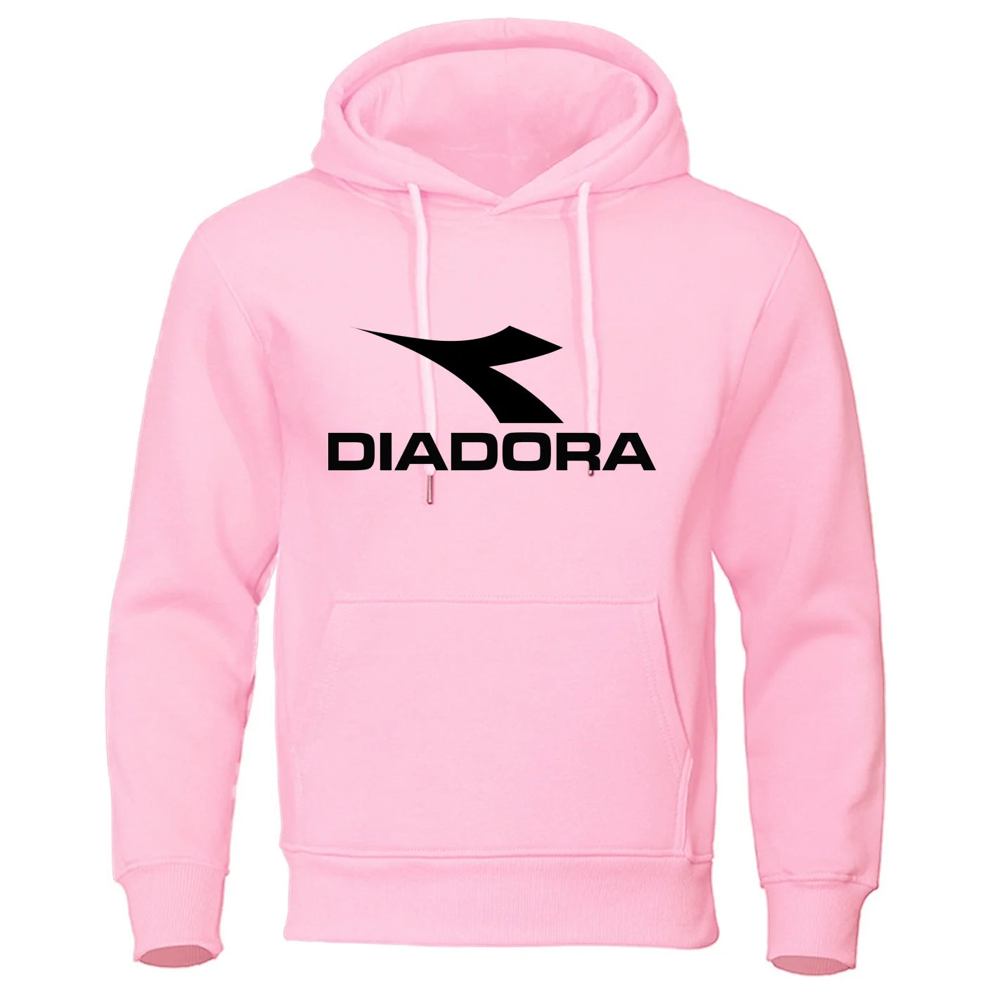 Diadora 2024 Trendy Fashion Casual Sportswear Comfortable Printed Loose Top Pullover Men's Hooded Sweatshirt Street Wear