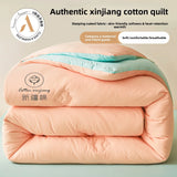 100% Cotton Filled Super Soft Autumn Winter Quilt Lightweight Fluffy Warm Duvets Core Grade A Comfort Quilted Double Comforter
