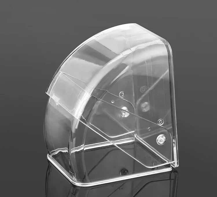CACAZI PC Transparent Waterproof Cover for Wireless Doorbell Button Chime Outdoor Rain-cover Home Case Suitable for Most Buttons
