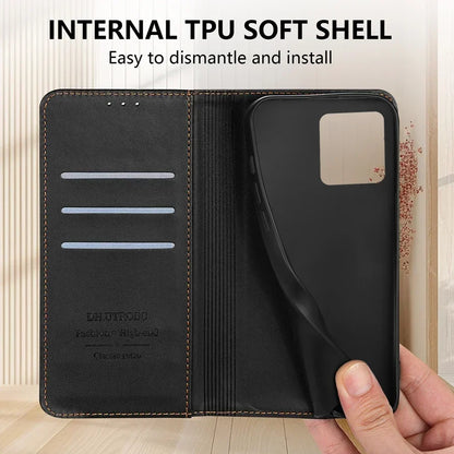 Wallet Skin friendly Magnetic Card Slot Flip Leather Case For Xiaomi 14T 13T 11T Poco X6 C65 C75 Redmi 14C 13C 13 12C 10C 9A 9C