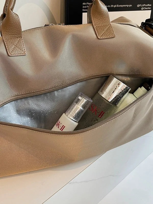 Customizable Name Crossbody Sports and Fitness Bag Oxford Cloth Women's Bag Luggage Bag Lightweight Short Distance Travel Bag