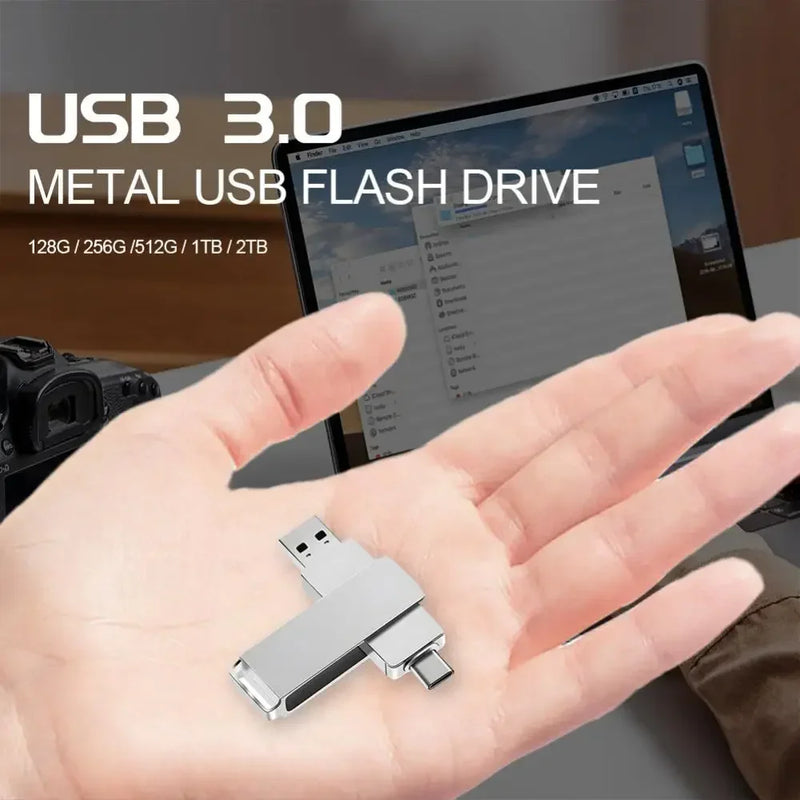 Xiaomi 16TB USB 3.0 Pen Drive 8TB 4TB High Speed ​​Transfer Metal SSD Pendrive Cle Portable U Disk Flash Drive Memoria USB Stick