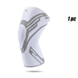 1 Pcs Compression Knee Support Sleeve Elastic Breathable Knee Pads Brace Springs Gym Sports Protector Basketball Volleyball Run