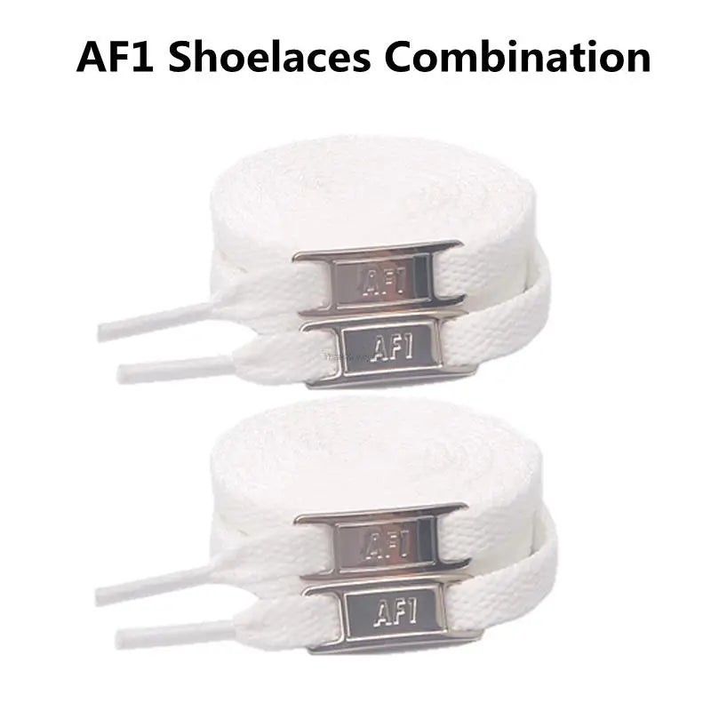 Cordones originales AF1, combinación de cordones blancos para zapatos planos y decoración de zapatos, para zapatillas Air Force One, accesorios para zapatos.