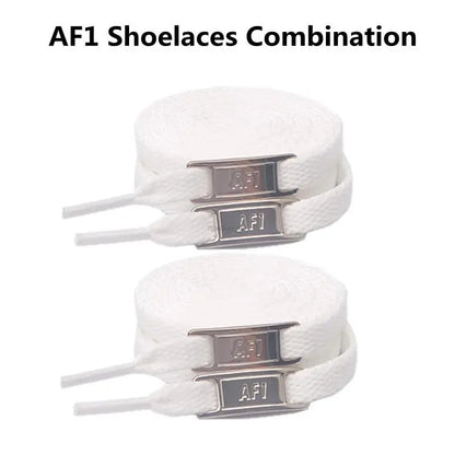 Cordones originales AF1, combinación de cordones blancos para zapatos planos y decoración de zapatos, para zapatillas Air Force One, accesorios para zapatos.