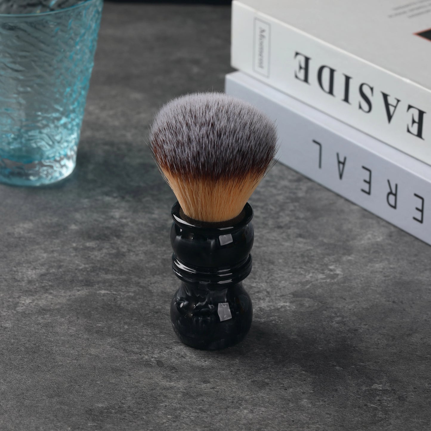 Yaqi 24MM Men's Shaving Brush  Resin Handle Nylon For Men Clearance Beard Professional Barber Face Cleaning Shaving Brush Tool