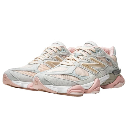 NewBalance NB 9060 Men's and Women's Casual Shoes Fashion Breathable Walking Mesh Flat Shoes Sneakers White Female Footwear
