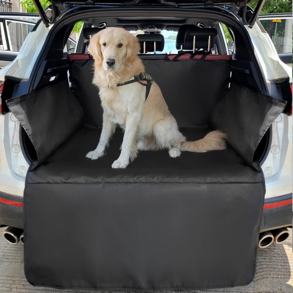 Funda impermeable para asiento de coche de perro, tela Oxford 600D, para transportar mascotas, alfombrilla para maletero de coche, SUV, forro de carga para perros