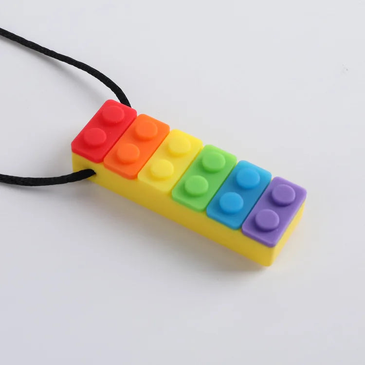 Silicone Baby Teether Toy, Colorful Toys, Christmas Teethers, Autism Sensory Chew, Oral Motor Therapy Tools, Teething Necklace