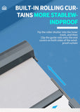 Sistema de toldo de techo de pérgola de vidrio retráctil de aluminio con apertura motorizada y cubierta eléctrica ajustable para terraza. Techo de pérgola para exteriores.