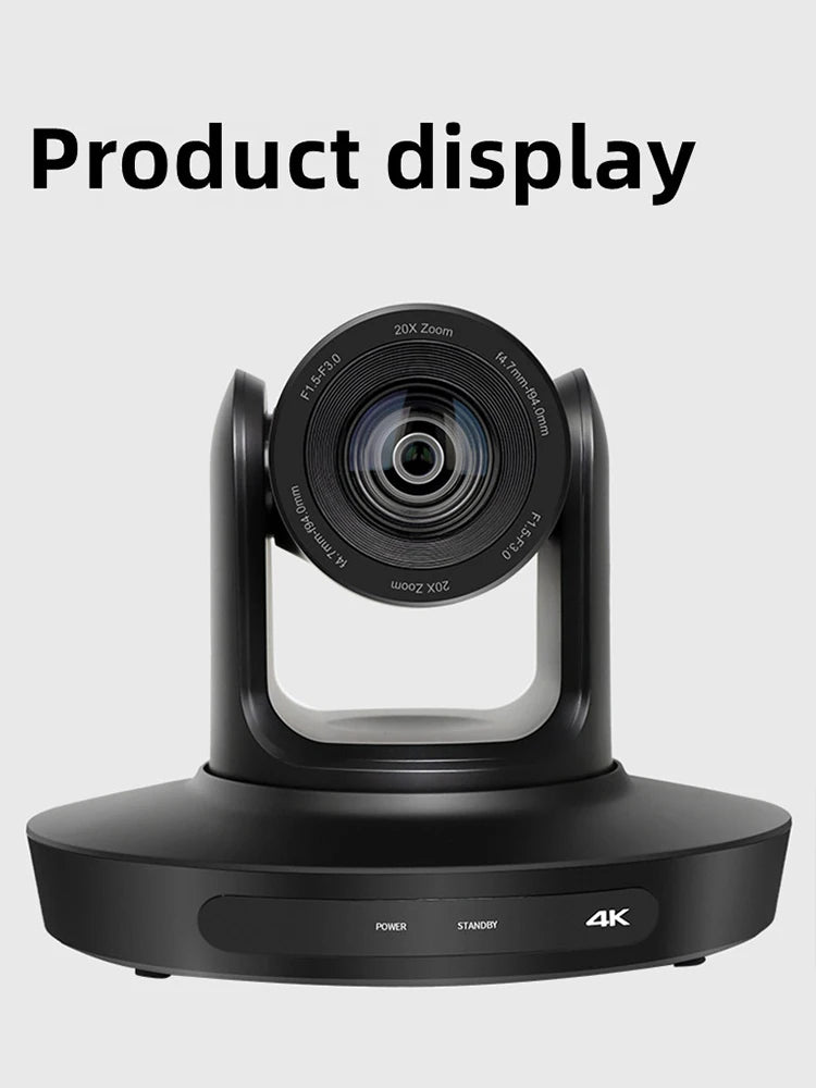 Ai-Auto Tracking 4K Conference Camera PTZ Video 10x 20x Zoom HDMI USB IP Live Streaming Camera For Business Events Youtube Obs
