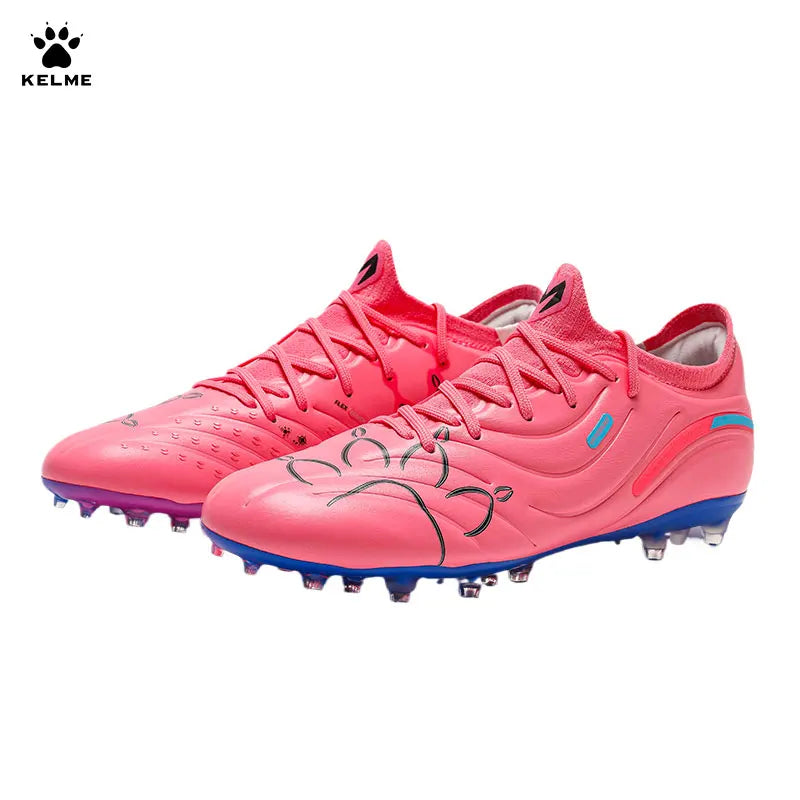 Kelme Men's Soccer Shoes Mg Professional  Football Shoes Artificial Grass Training Adult Short Spikes Cushioning Football Boots