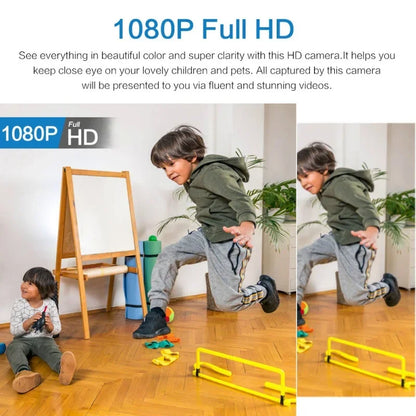 Minicámara inalámbrica X5 de 1080P para vigilancia, videocámara de seguridad con visión nocturna y detección de movimiento, monitor para casa inteligente.