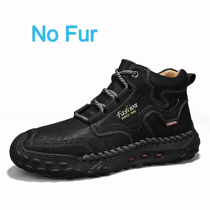 Zapatillas informales de cuero vulcanizado de alta calidad para hombre, zapatos planos de diseño, cómodos, antideslizantes, para caminar, correr y trotar, 2024