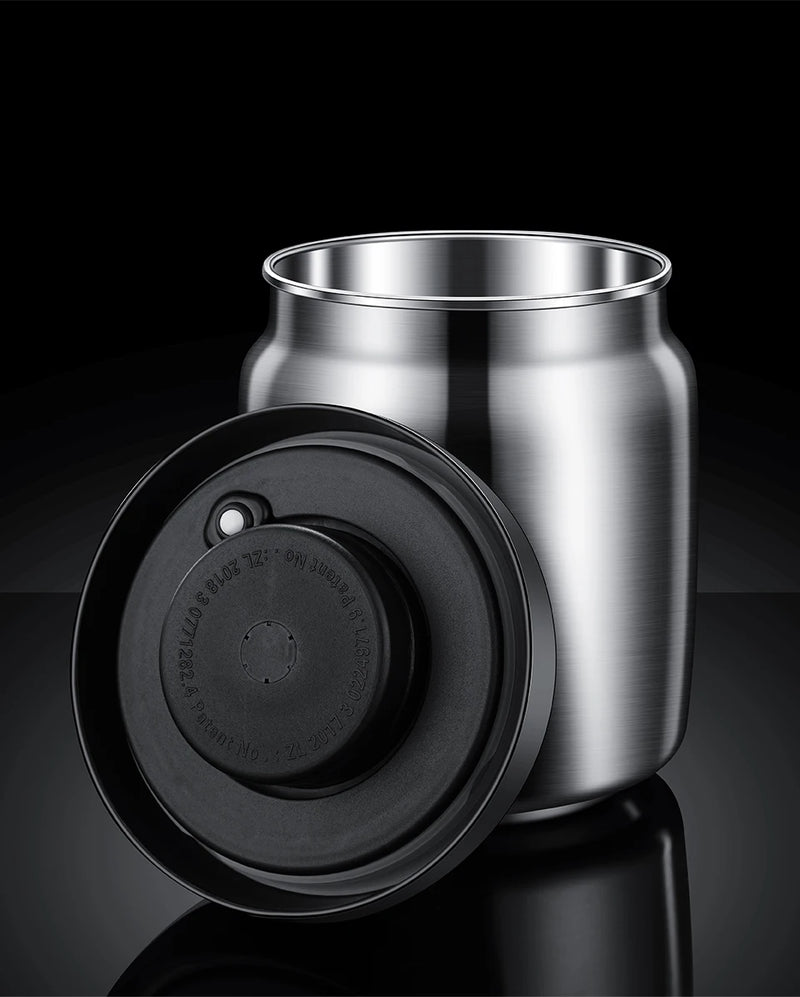 Vacuum sealed tank Coffee bean storage tank Household 304 stainless steel food storage Jars moisture-proof sealed container