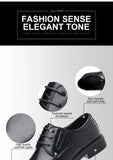 3/6/8 CM Elevator Shoes Men Dress Shoes Black Soft Leather Men Heightening Formal Shoes Casual Business Men Oxfords Suit Shoes