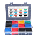 127-750pcs Heat-shrink Tubing Heat-resistant Tube Heat Shrink Wrap Kit Electrical Connection Wire Cable Insulation Sleeving