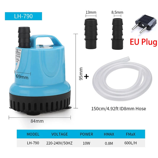 10/18/25/45/60/85/105W Aquarium Suction Circulating Pump Filter with Dry Burn Protection Bottom Suction Pump Fish Tank Pump