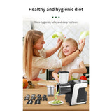1000W Electric Vegetable Chopper Cutter 5-in-1 Stainless Steel Food Processor Kitchen Mixer Multifunctional Potato Slicer 220V