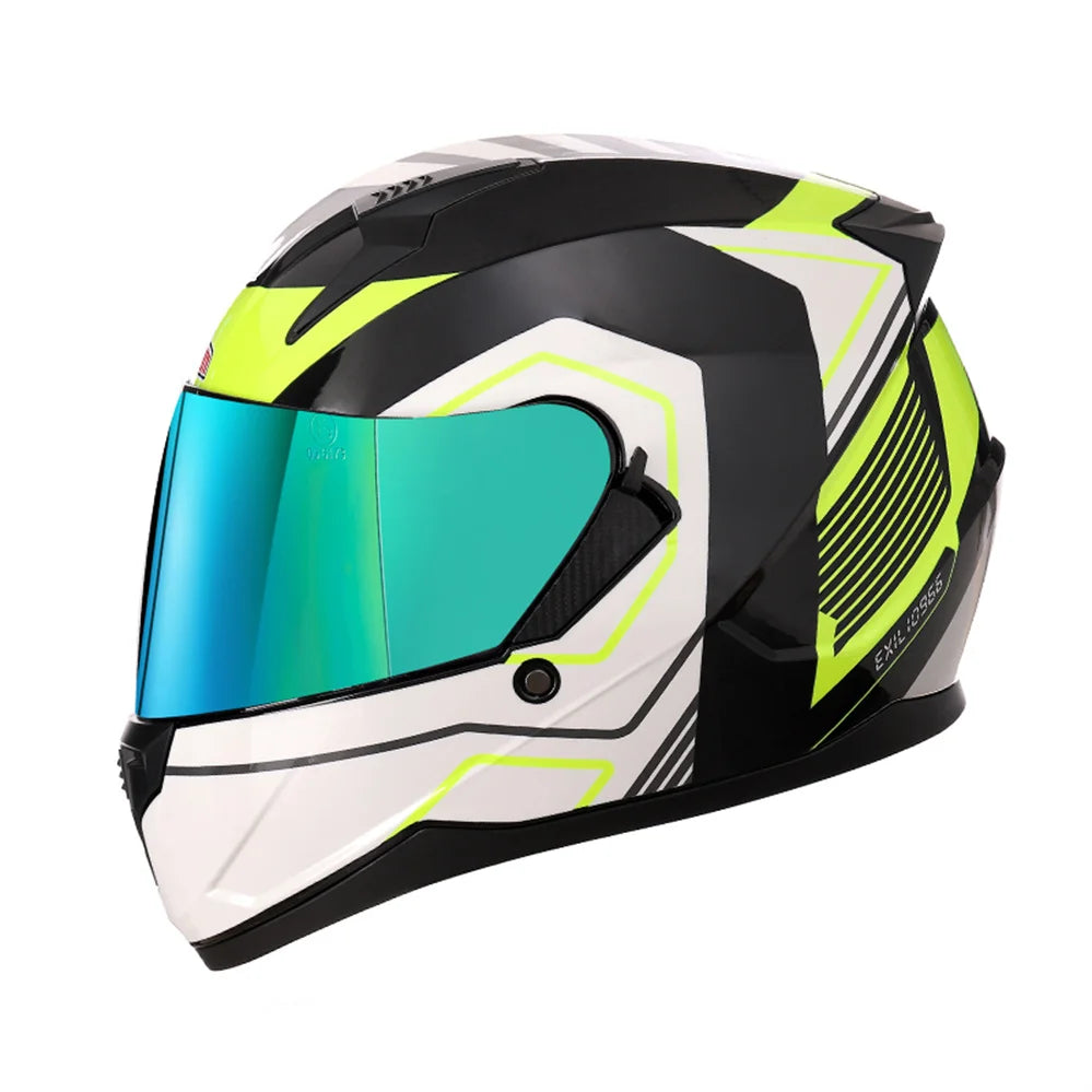 Motorcycle Helmet Full Face Double Lens Capacete Professional Men Women Four Seasons DOT ECE Approved Safety Protective Casco
