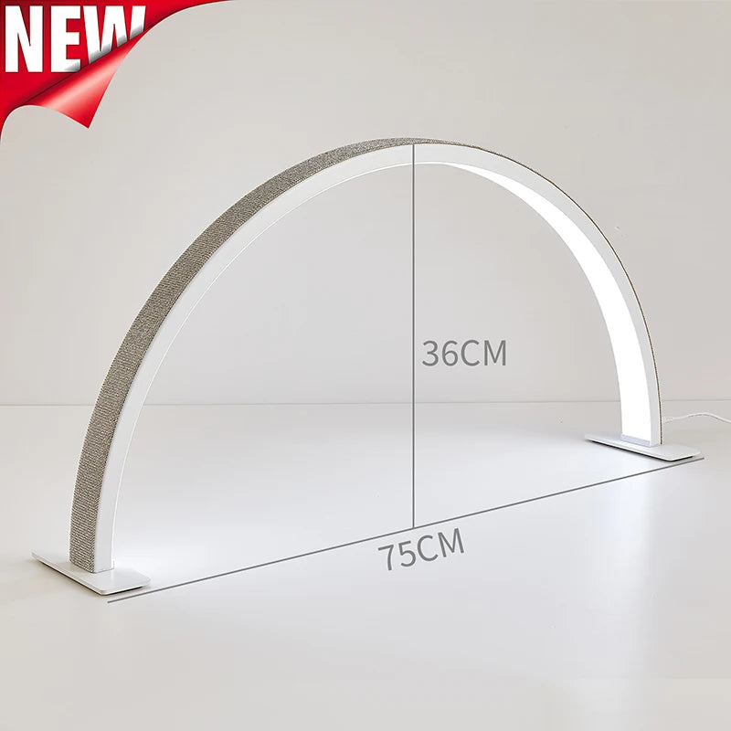 48W Half Moon Lamp For Nail Desk Dimmable 3000K-6000K Makeup Manicure Beauty Salon Touch Switch LED Light Half Moon Nail Lamp