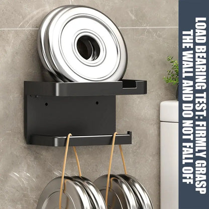 Portarrollos de papel higiénico de pared, de plástico grueso y resistente al óxido, para baño y cocina.