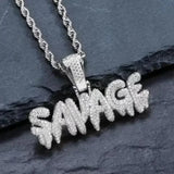 Bing Iced Out XO Colar Pingente de letra de zircônia cúbica para homens e mulheres Hip Hop Street Rock Rap Party Jewelry