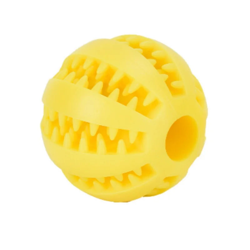 Rubber Dog Ball Teeth Cleaning Pet Training Interactive Chew Toy Dogs Puppy Gift 3 Sizes 1pc 