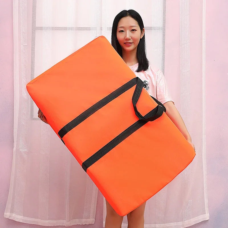 Unisex Large Capacity Luggage Bag Travel Clothes Storage Bags Zipper Oxford Weekend Bag Thin Portable Moving Luggage Bags