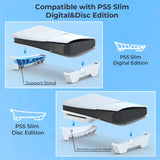 Horizontal Stand for PS5 Slim/Pro Games Console Anti-slip Cooling Base Bracket for PlayStation 5 Slim Console Game Accessories
