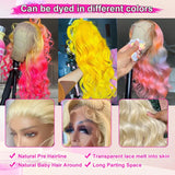 30 40 Inches Body Wave 613 Honey Blonde Lace Wig HD Transparent 13x4 Lace Front Human Hair Wigs Colored 13x6 Lace Frontal Wigs