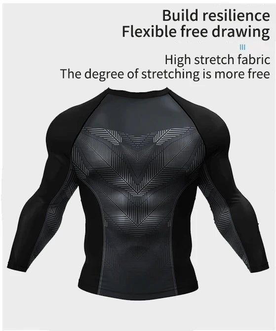 Custom Hot Sale Cody Lundin Wrestling BJJ Jiu Jitsu Rash Guard For Men 3D Sublimation Tattoo Tight Long Sleeve kickBoxing Jersey