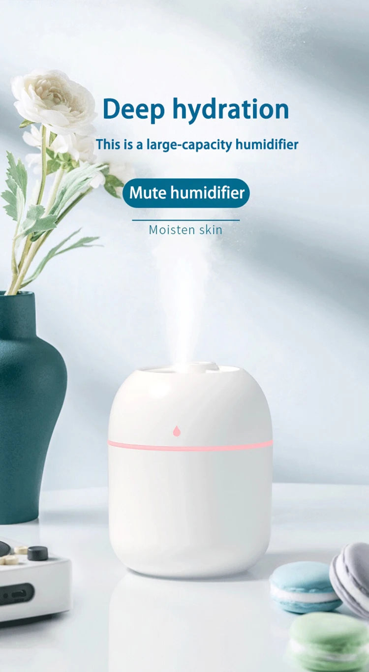 Hot Sell Usb Car Mini Aromatherapy Silent Humidifier Led Mini Humidifier Desktop Air Humidifier