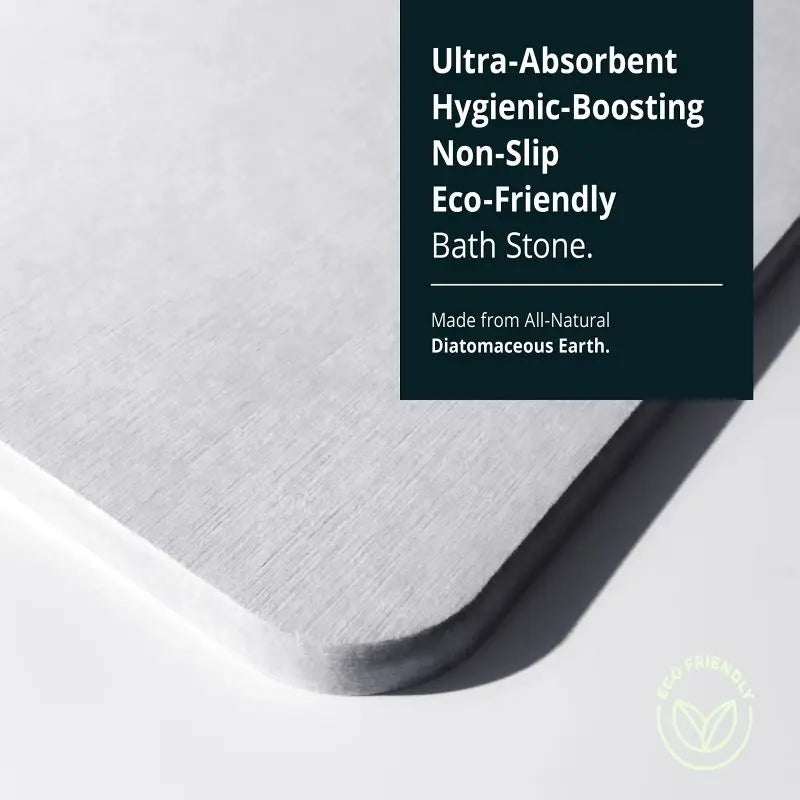 Alfombra de piedra de diatomeas, absorbente, antideslizante, de secado rápido, para ducha.