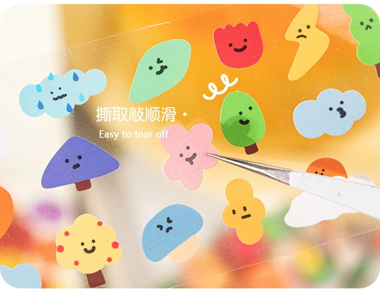1Pc Sign In Mood Series Washi Tape Kawaii Paper Decorative Collage Adhesive DIY Scrapbooking Hand Made Masking Child Stationery