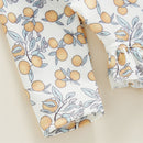 Kids Baby Girl Summer Swimwear Floral Print Backless Ruffles Long Sleeve Bodysuit Bathing Suit Girls Beachwear 0-4 Years