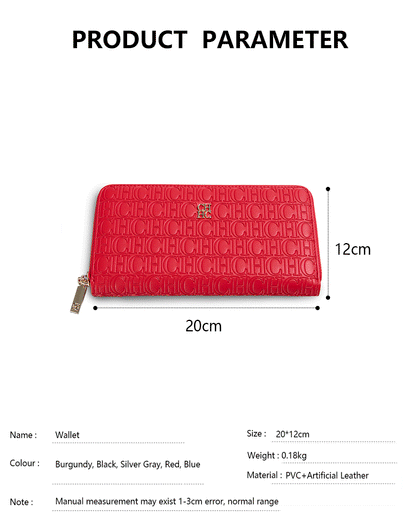 CH Premium Folding Printed Monogrammed Design High Quality Luxury Women's Handbags Square Wallet Classic Vintage Design Fashion