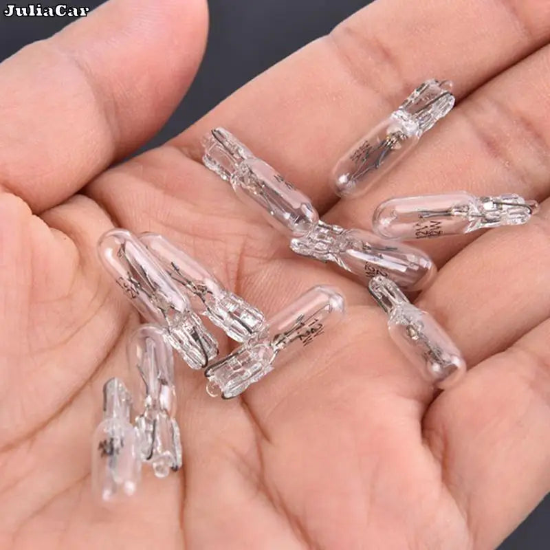 20Pcs Halogen T5 W2W Bulb 12V Car Instrument Lights Dashboard Bulb Auto Interior Warnning Light