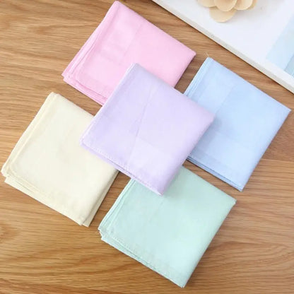 Men High Quality Cotton Handkerchief To Send Elders Square Scarf Retro Napkin Soft Sweaty Women Quick Drying Pocket Handkerchief