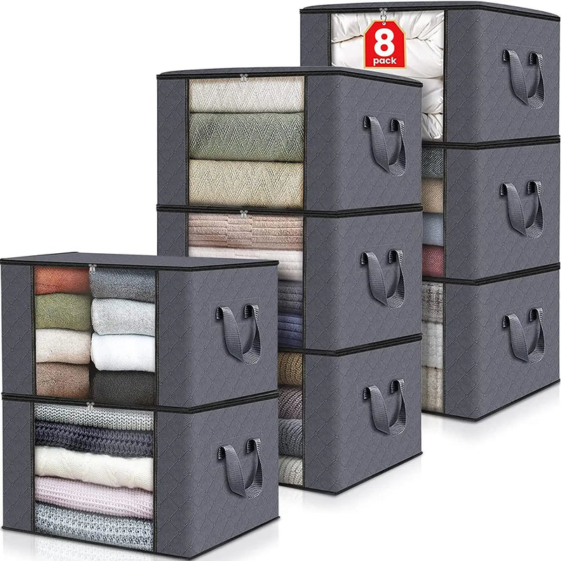 1/3pc Large Capacity Clothes Storage Bag Foldable Blanket Storage Bags Storage Containers for Organizing Bedroom Closet Clothing
