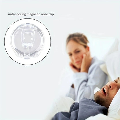 Dilatador nasal magnético antirronquidos, dispositivo de clip nasal para dejar de roncar, respiración fácil, mejora el sueño para hombres y mujeres.