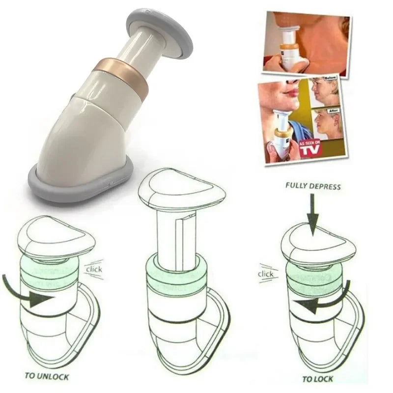 Masajeador de mandíbula y mentón para eliminar arrugas finas, delicado masajeador de cuello y escote, ejercitador para reducir la salud.