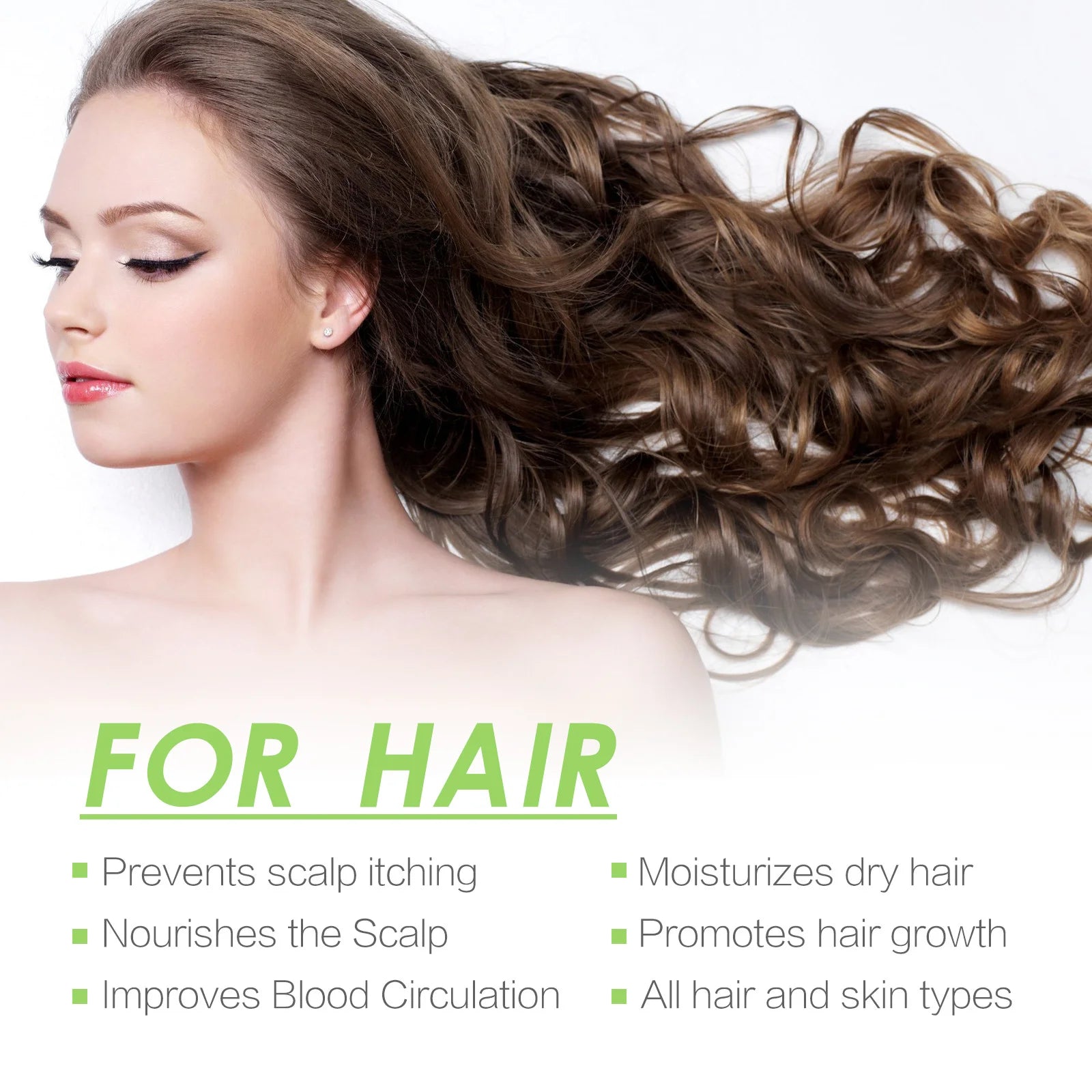 Spray líquido para el crecimiento del cabello, nutritivo, para raíces, denso, anticaída, jengibre, anticaída, masaje del cuero cabelludo, reparador, eficaz. 